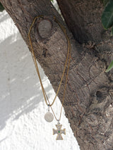 Emerald Cross Necklace