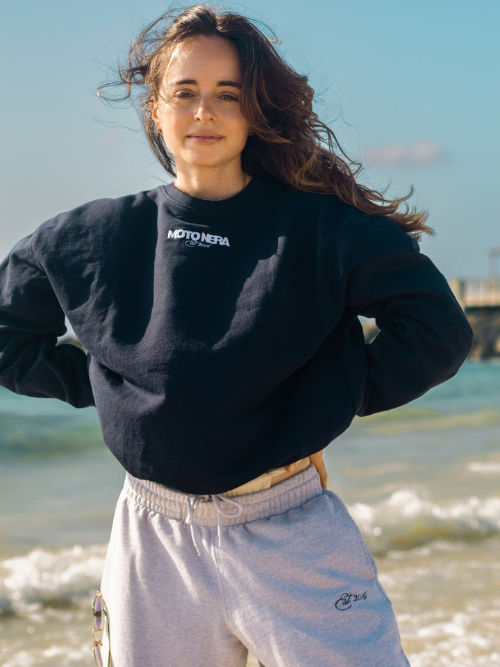 Summer Nights organic crew neck sweatshirt
