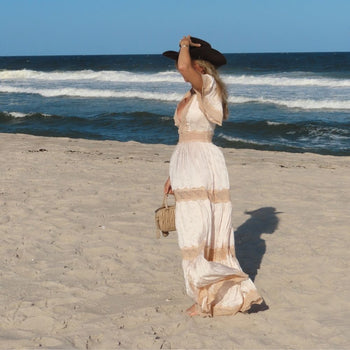 woman at the jersey shore