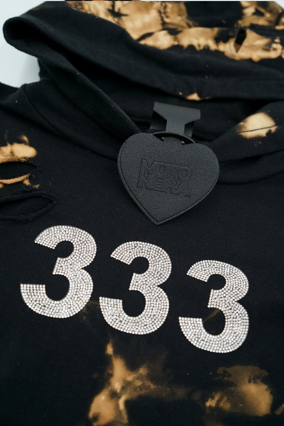 333 bling distressed sweatshirt