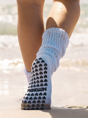 Pilates hottie cotton grip socks