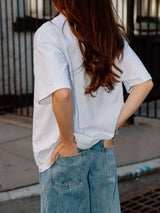 Never Stressed Distressed Cotton T-shirt